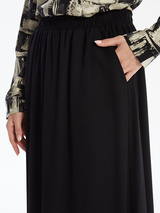 Kad?n Beli Lastikli D?z Etek - Waikiki фото 3