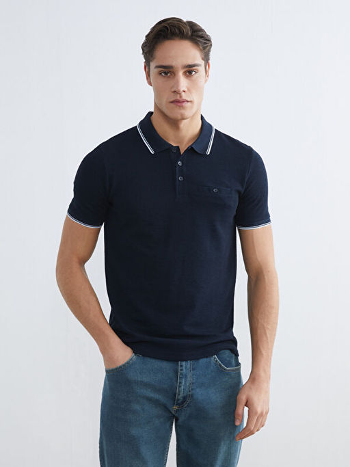 Polo Yaka Erkek Dokulu Ti??rt