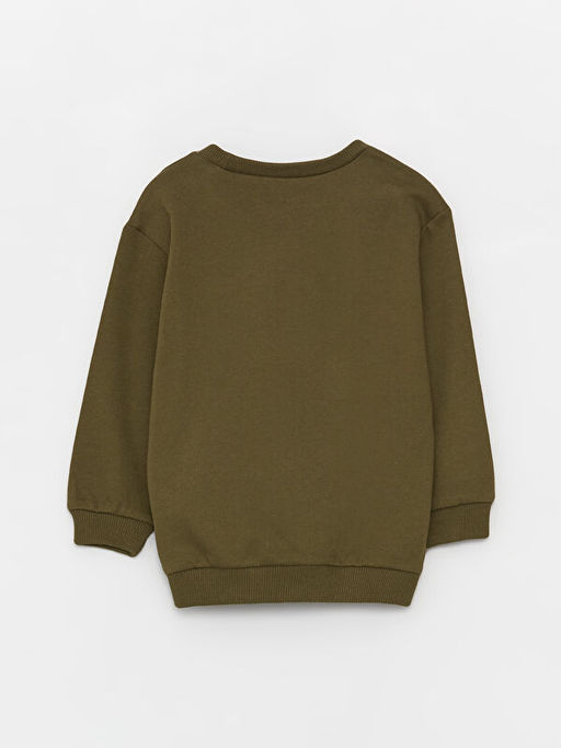 Bisiklet Yaka Bask?l? Erkek Bebek Sweatshirt - Waikiki фото 2