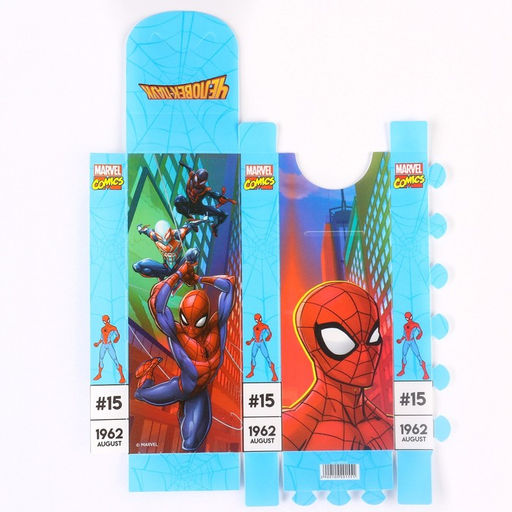 Цена за 5 шт. Пенал-футляр пластиковый, 75х195х25 мм, сборный, Человек-паук - Marvel фото 6