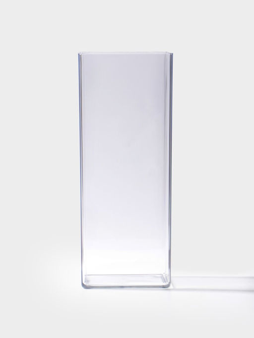 Ваза для цветов «Альваро» геометрия, 25×10 см, пластик, прозрачная