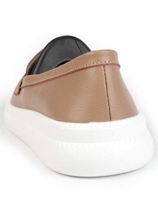 03-ZL-8501 DK. BEIGE/BROWN Полуботинки женские (натуральная кожа) - Фабричный китай фото 6