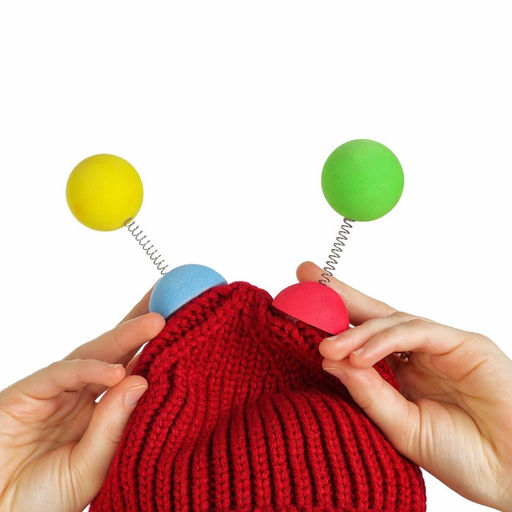 Карнавальная шапка «Глазастик» с рожками р-р 56-58, бордовая