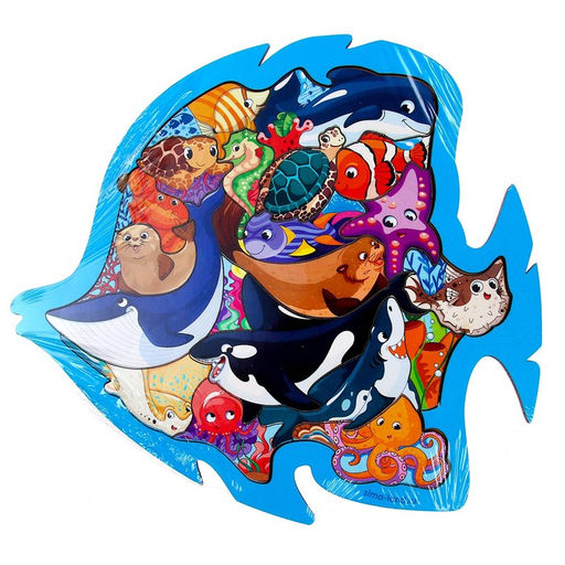 Рамка - вкладыш «Морские друзья», 20 деталей