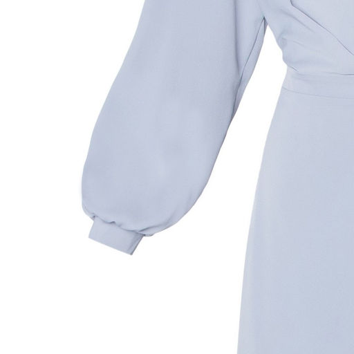 Платье женское миди MIST plus-size, серо-голубое, размер 58