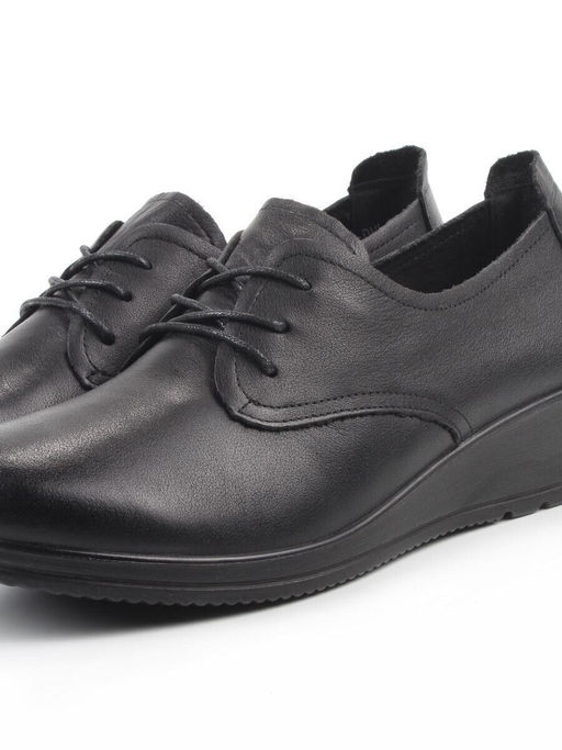 03-DHL100-D1 BLACK Лоферы женские (натуральная кожа)