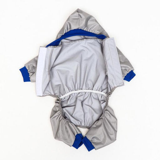 Комбинезон для животных, без подклада, M (ДС 24-26, ОШ 28, ОГ 34-36 см), серый - Simaland фото 10