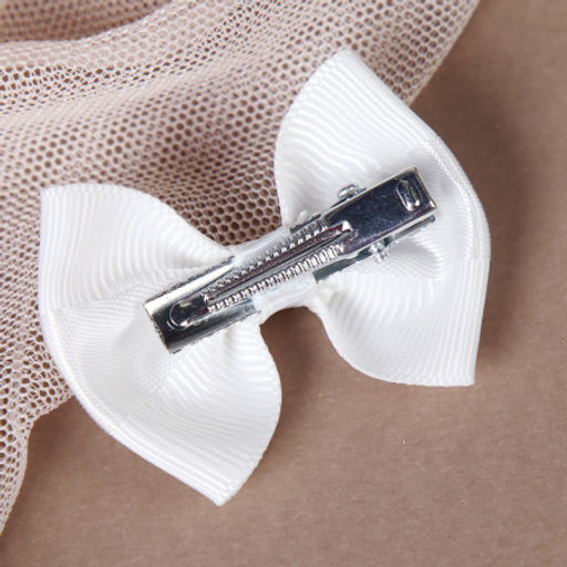 Бант-зажим для волом / YAL-3 /уп 100/ белый - Галеонтрейд фото 2