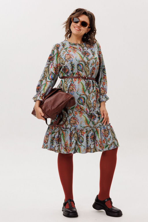 Платье ANELLI 1775 экзотический серый