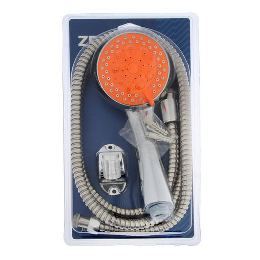 Душевая лейка 5 режимов со шлангом, держатель, крепеж в комплекте.