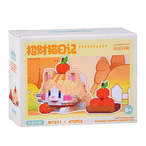 Конструктор "Кошка с апельсином" (470 дет.) в коробке