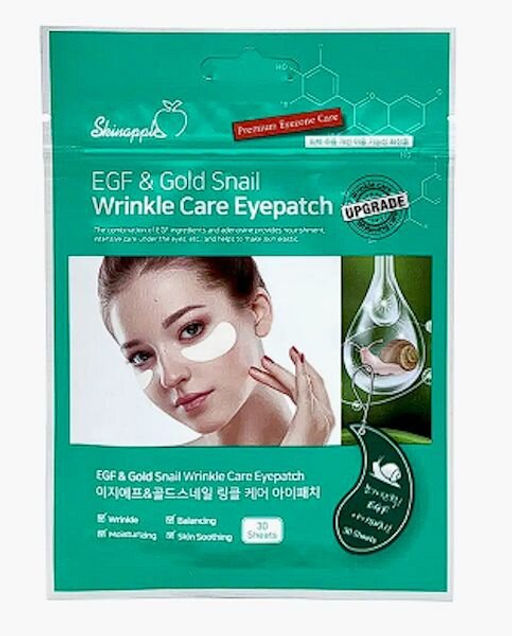Тканевые патчи с экстрактом золота и EGF - EGF&Gold Snail Wrinkle Care Eye Patch, 30 шт