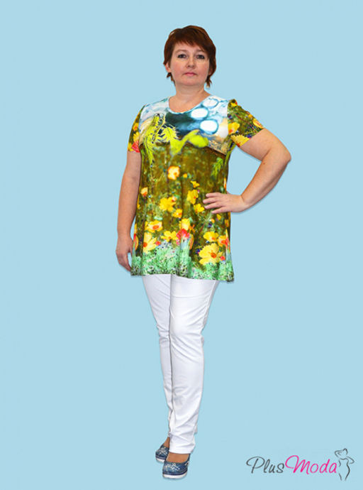 Туника Модель №17 размеры 52-70 - Plusmoda фото 4