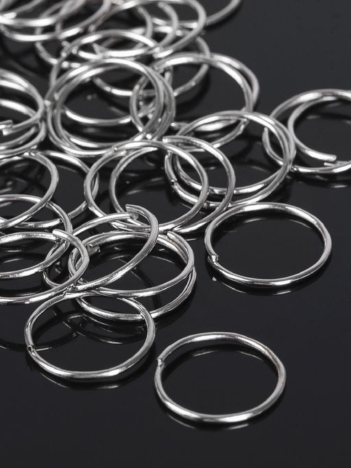 Кольцо соединительное СМ-1002, 0.9?14 мм, набор 50 г,  235 шт. цвет серебро