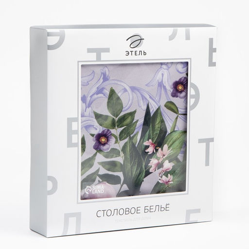 Скатерть Этель Цветочный этюд 110х150 см, 100% хлопок, саржа 190 гр/м2  фото 9