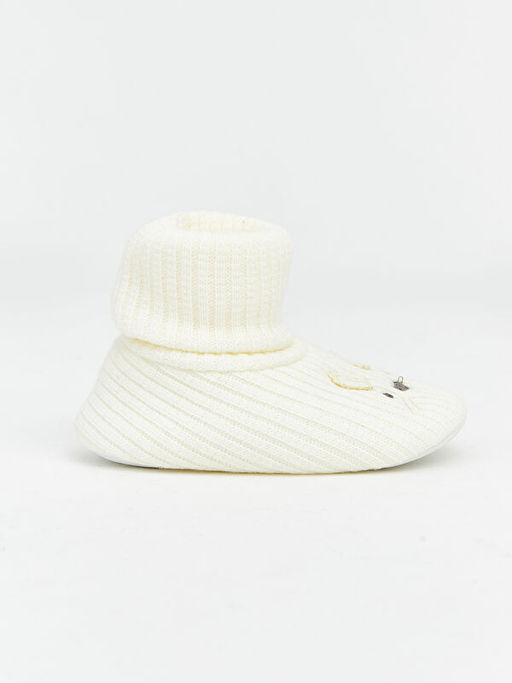 Hayvan Nak??l? K?z Bebek ?orapl? Ev Ayakkab?s?