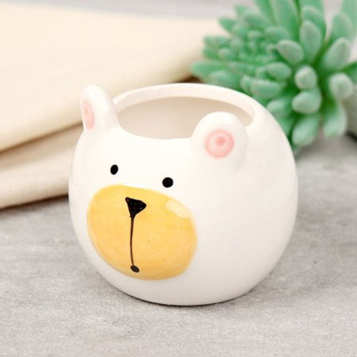 Кашпо 8х8х6,5 см Животные / WN32 /уп 6/96/ цветное - Галеонтрейд фото 3