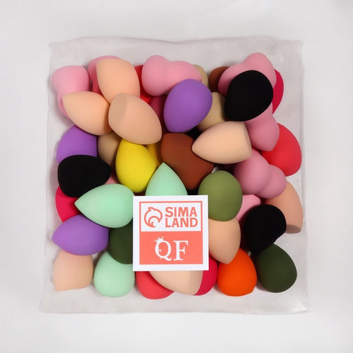Цена за 50 шт. Спонж для макияжа, 6×4 см, МИКС