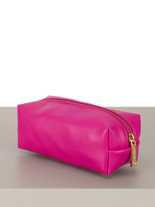 LACCOMA косметичка Гретта-Ф826-фуксия эко кожа хлопок  фото 2