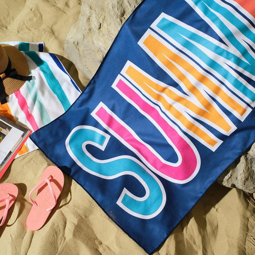 Полотенце пляжное «Этель» Summer, 75×140 см, микрофибра, 230 г/м²