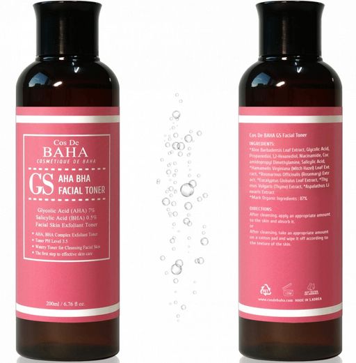 Тонер Cos De Baha AHA/BHA GS 200 мл  фото 4