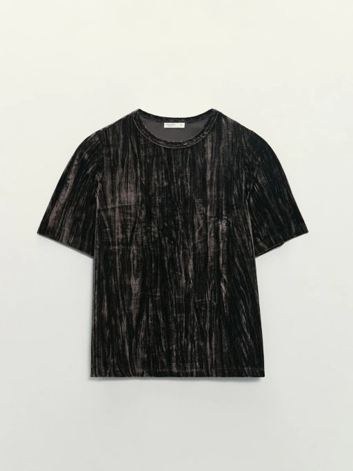 Футболка с коротким рукавом из бархата / Zarina