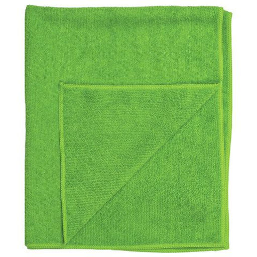 Салфетка из микрофибры 40*40см 220гр/м2 Зеленая
