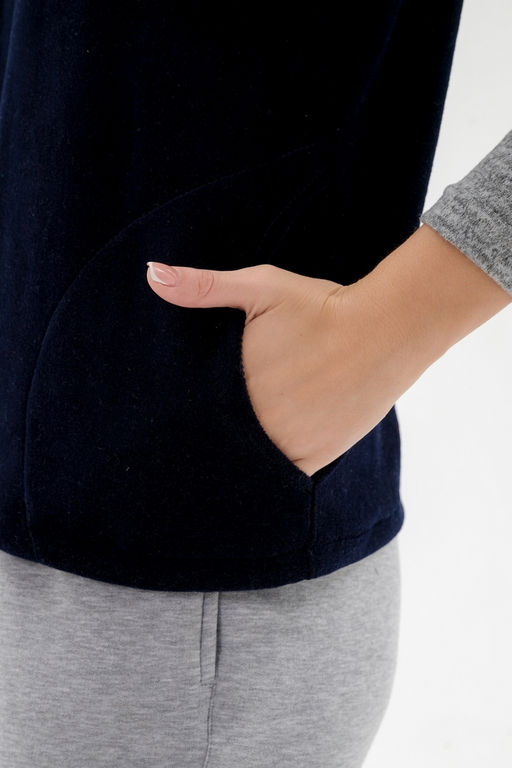 Жилет женский из велюра синий - Амадэль фото 30