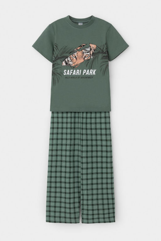 К 1599/зеленый мох,клетка пижама для мал - Crockid фото 2