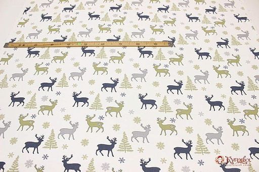 Рогожка Гренландия, цв.серый/оливковый, СОРТ2, ш.1.5м, хл-100%, 180гр/м.кв - Купава фото 3