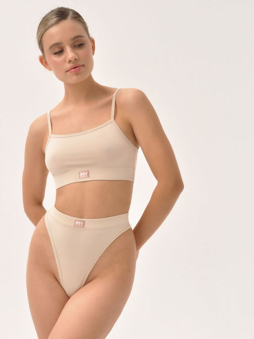 Стринги с высокой посадкой из хлопка - My фото 86