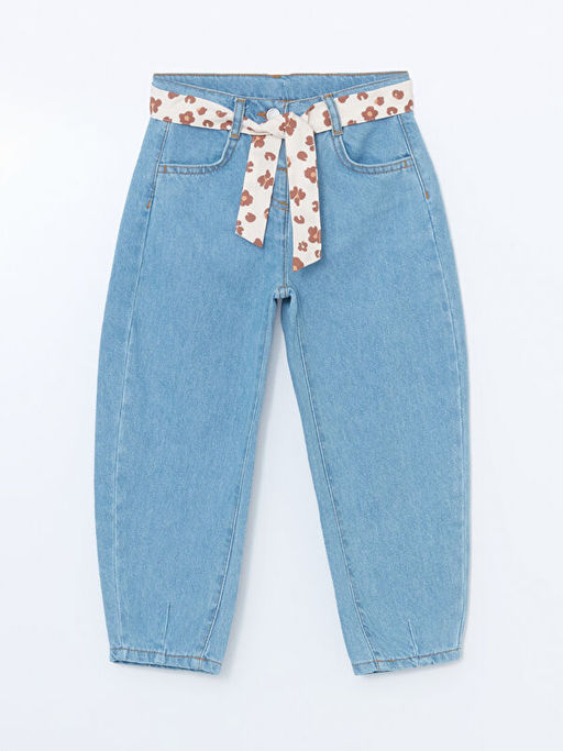 Basic K?z ?ocuk Jean Pantolon