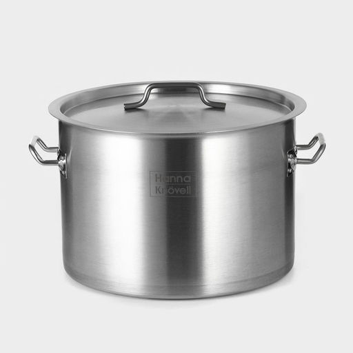 Кастрюля Hanna Knövell, 19 л, d=32 см, h=22 см толщина 0.8 мм, дно ТРС, толщина дна 4.4 мм, 201 сталь, индукция