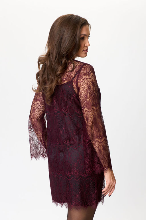 Платье Anastasia Mak 1188 бордо  фото 6