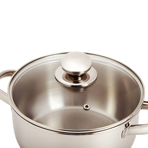 Кастрюля ПРИМА БЛЕСК 1,5л стекл.крышка с ТРС-3 объем. ручки (160мм) арт.1с802 Аша, арт.3с85