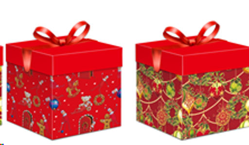 Коробка подарочная 15x15x15 см складная / A15-1 /уп 12/840/Новый год - ГалеонТрейд фото 2