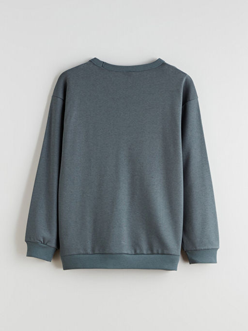 Bisiklet Yaka Bask?l? Erkek ?ocuk Sweatshirt - Waikiki фото 2