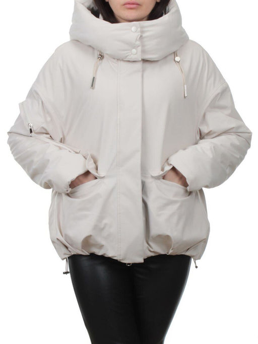 H24-816 LT. BEIGE Куртка зимняя женская (150 гр. холлофайбер) - Fashion фото 3
