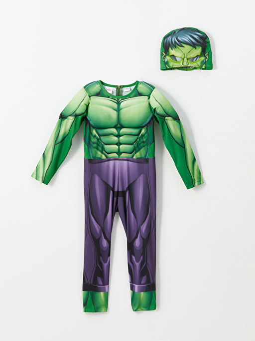 Hulk Bask?l? Maskeli Erkek Bebek Kost?m