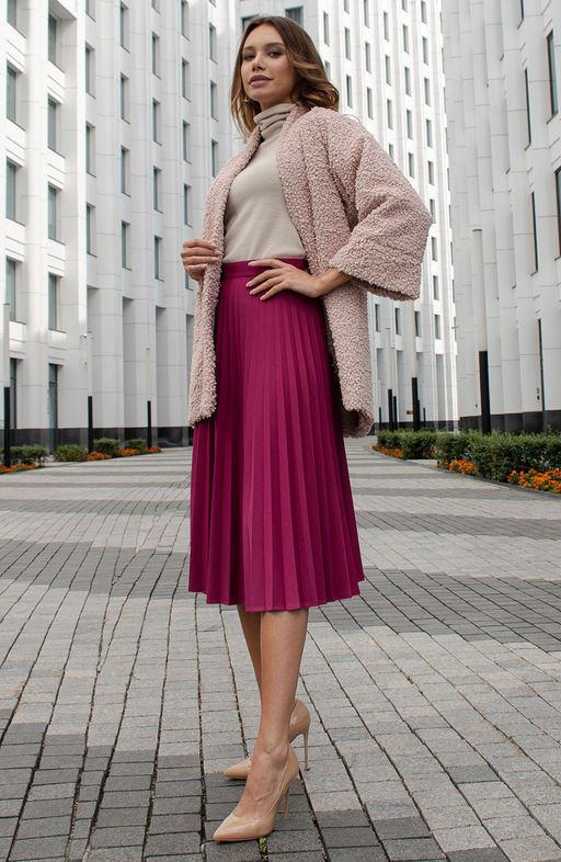 Юбка-гофре фуксия - Donna saggia фото 2