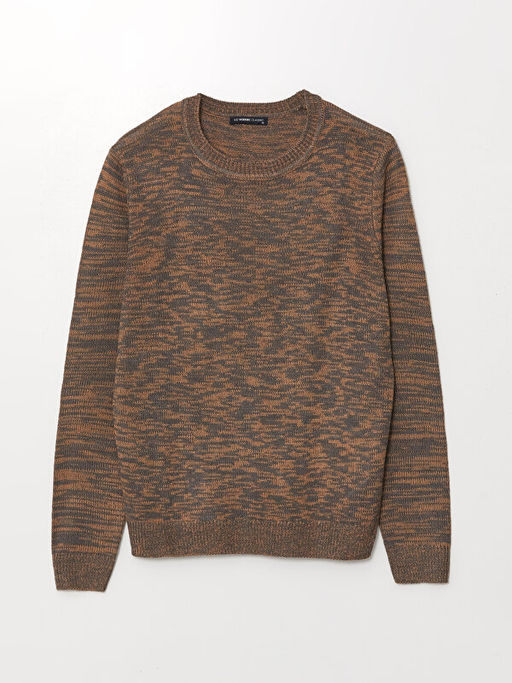 Bisiklet Yaka Erkek Triko Kazak