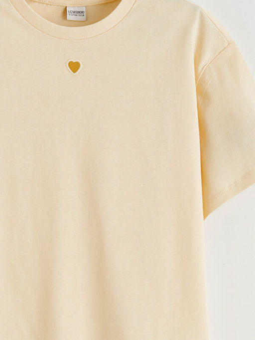 Bisiklet Yaka K?z ?ocuk Ti??rt