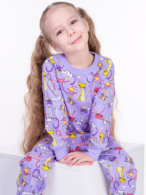 BK3010PJ.С1 Пижама для девочки - Almond фото 4