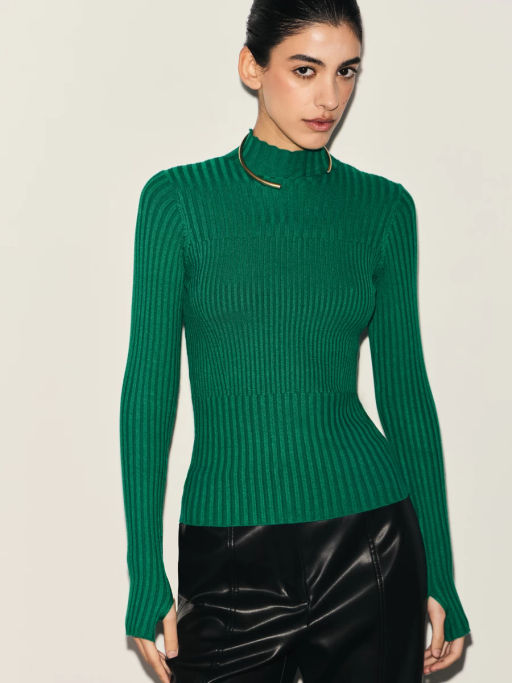 Вязаный лонгслив из вискозы / Zarina