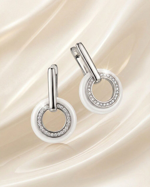 Серьги с керамикой