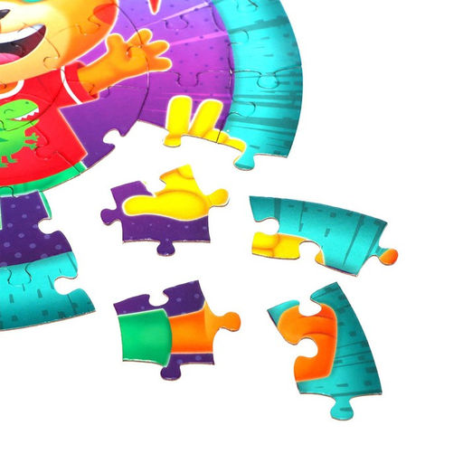 Круглый пазл в металлической коробке Команда Мяу, 44 детали - Puzzle time фото 3