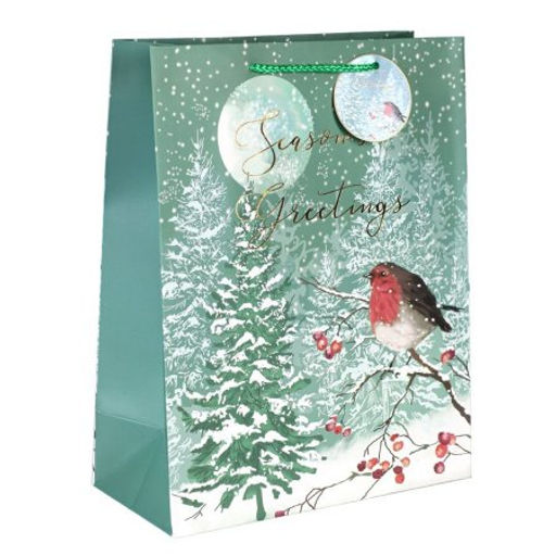 Цена за 12 шт. Пакет подарочный 31х42х12см / 5286ХL /уп 12/300/Новый год - ГалеонТрейд фото 2
