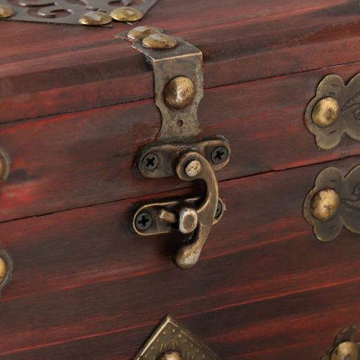 Шкатулка для украшений «Сундук. Аделина», дерево, красная, 17.5×11×9.5 см