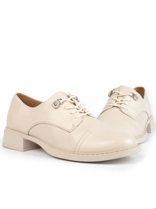 03-HP9954M BEIGE Полуботинки женские (натуральная кожа)