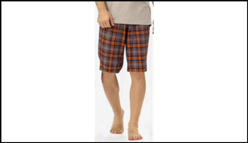 Мужские шорты PH-127 Клетка серая/бордовая - Pantelemone фото 8